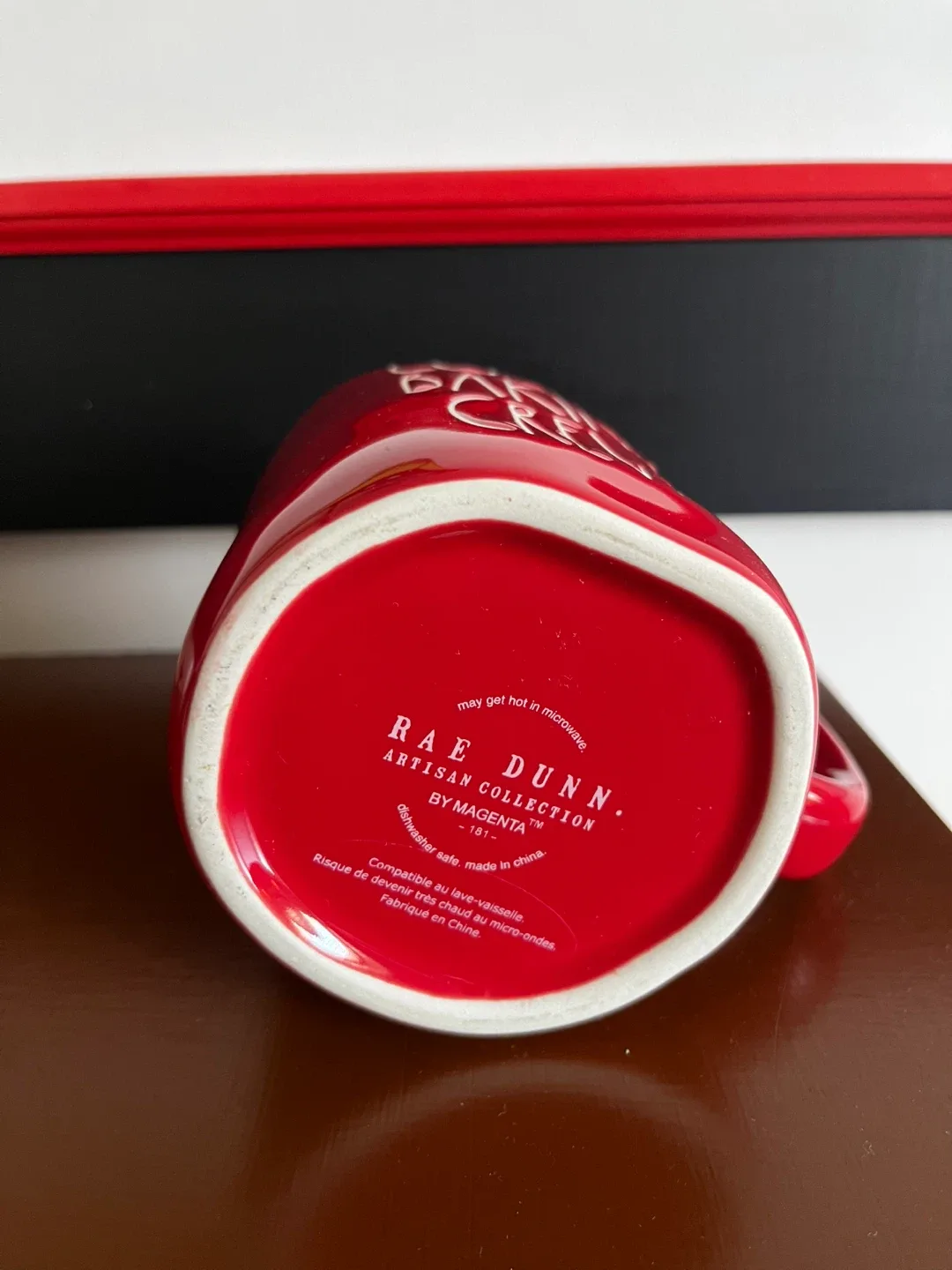 Rae Dunn Cookie Baking Crew Mug - Red image indicator(3)