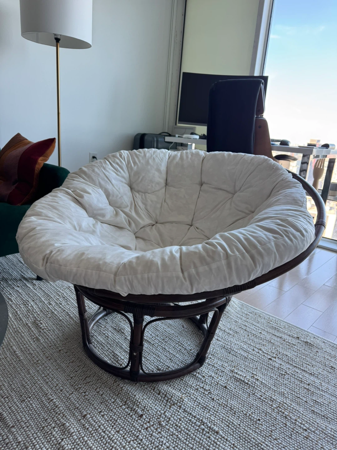 Pier 1 Papasan Chair with Cushion - photo 2