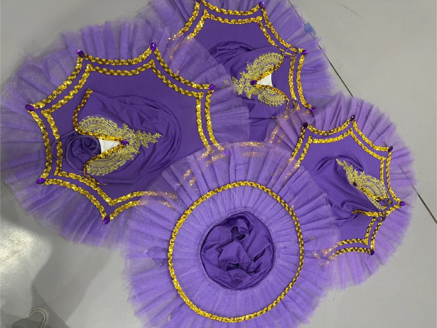 Purple Tutu with Gold Trim image indicator(4)