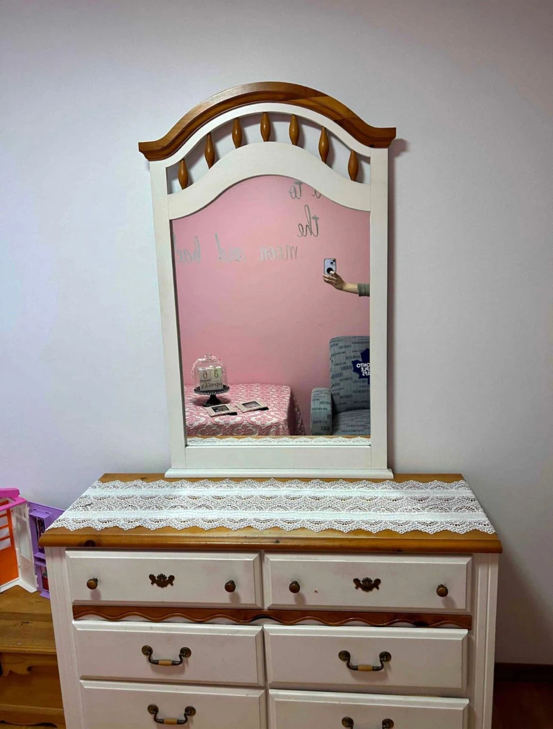 Bedroom Set: Bed, Nightstand, Dresser, Mirror - photo 2