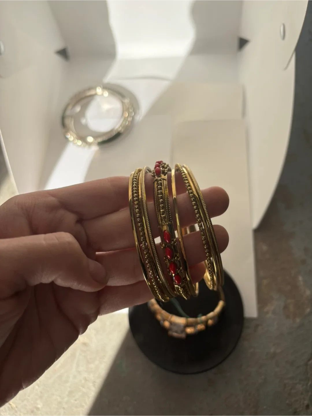 Assorted Bracelets - Gold, Silver, Purple image indicator(5)