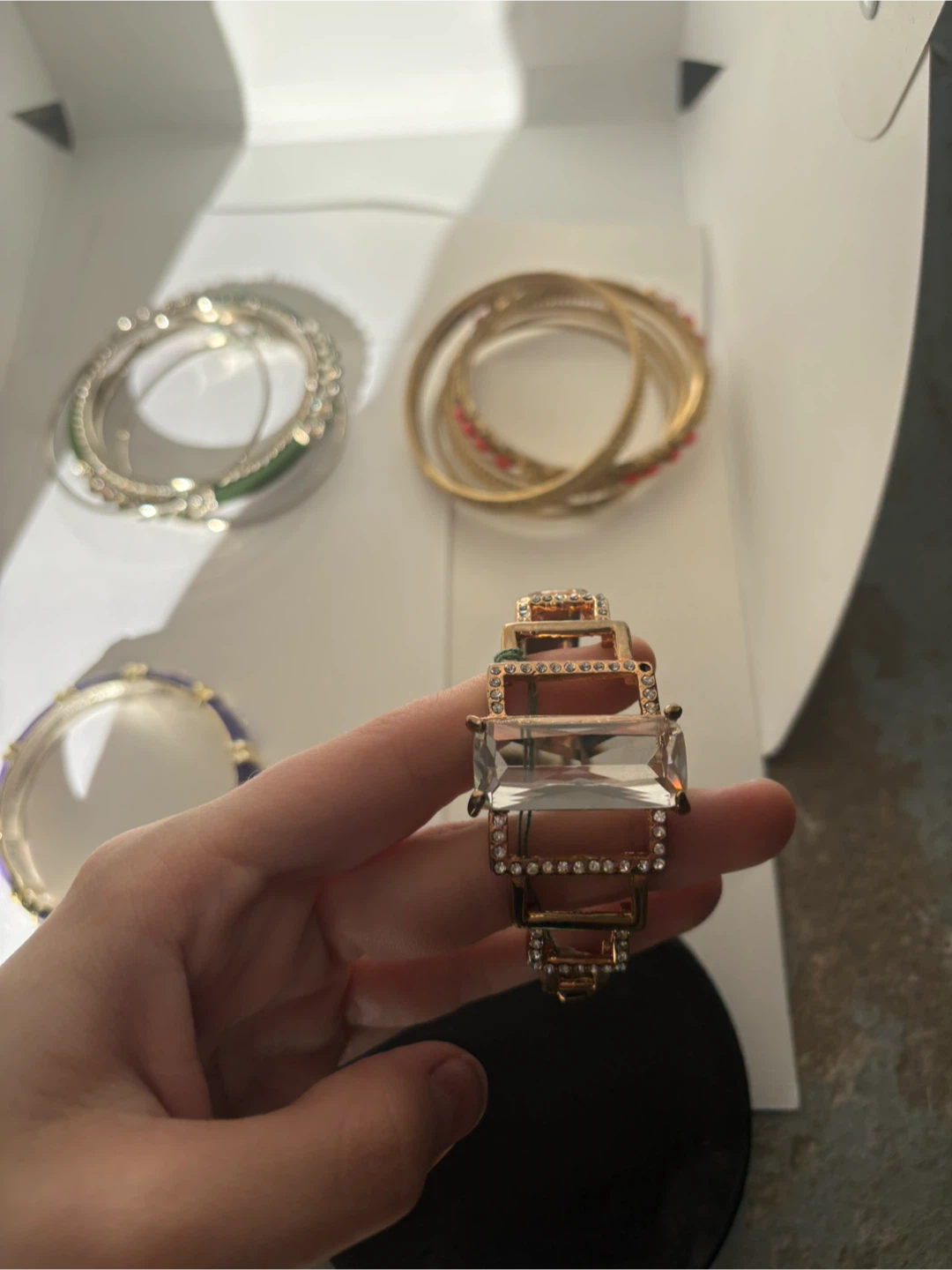 Assorted Bracelets - Gold, Silver, Purple - photo 2