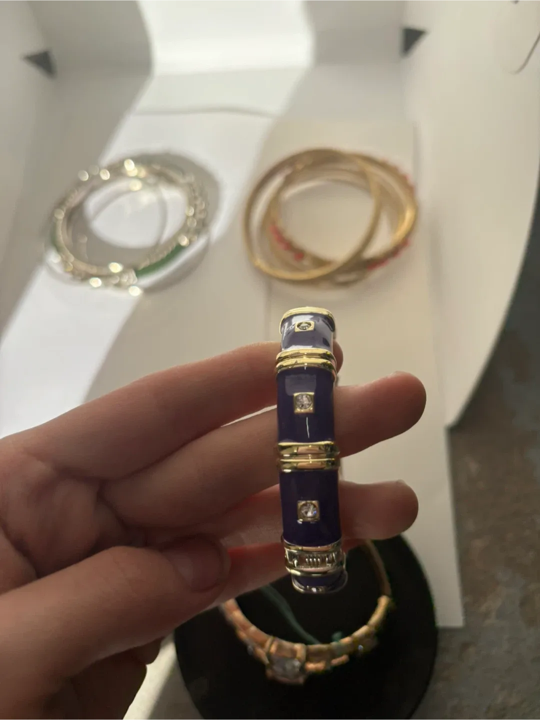 Assorted Bracelets - Gold, Silver, Purple image indicator(3)