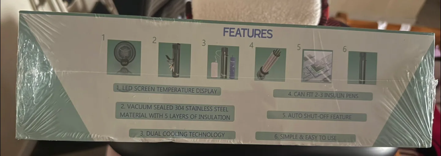 Brand new sealed box RxCoolers Mini Medicine Travel Cooler image indicator(3)