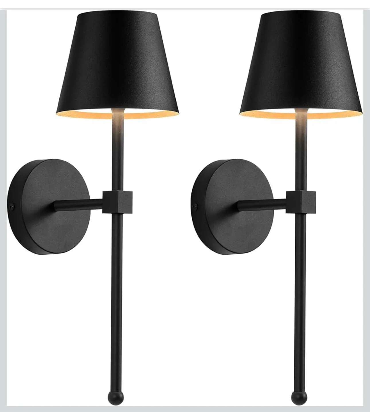 KDG set of 2 wall sconces. Rechargeable thumbnail