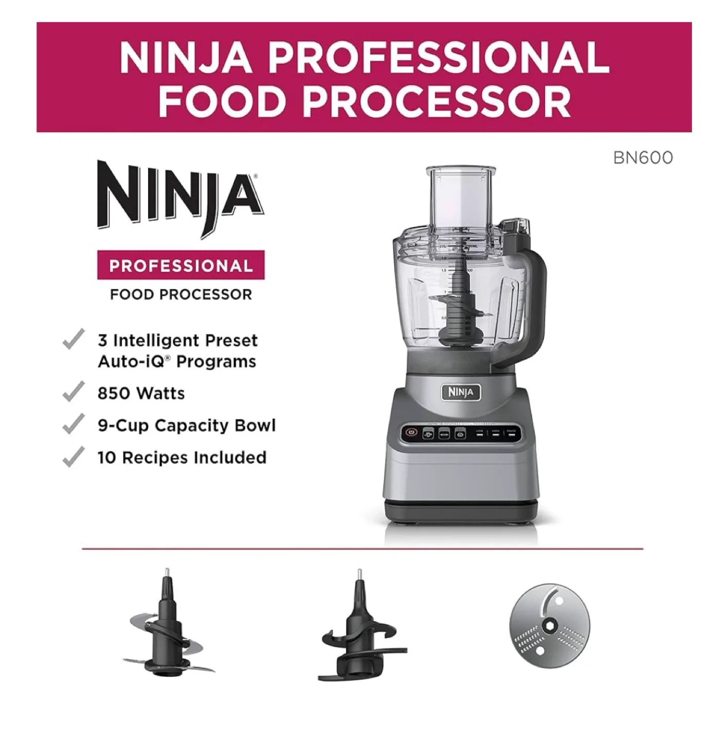 Ninja Professional Food Processor BN600 image indicator(3)