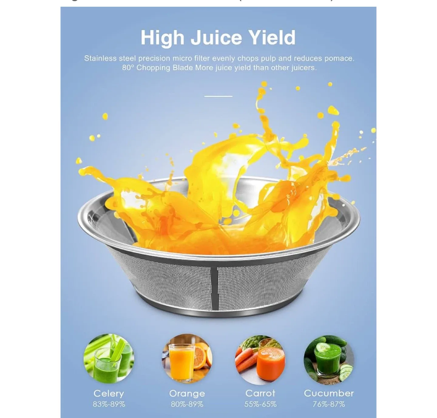 Reemix Juicer Machine - Big Mouth 3" Feed Chute image indicator(3)