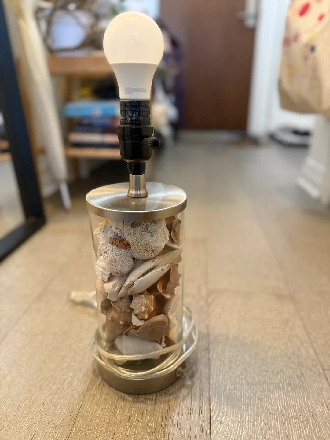 Seashell Table Lamp along with bulb thumbnail