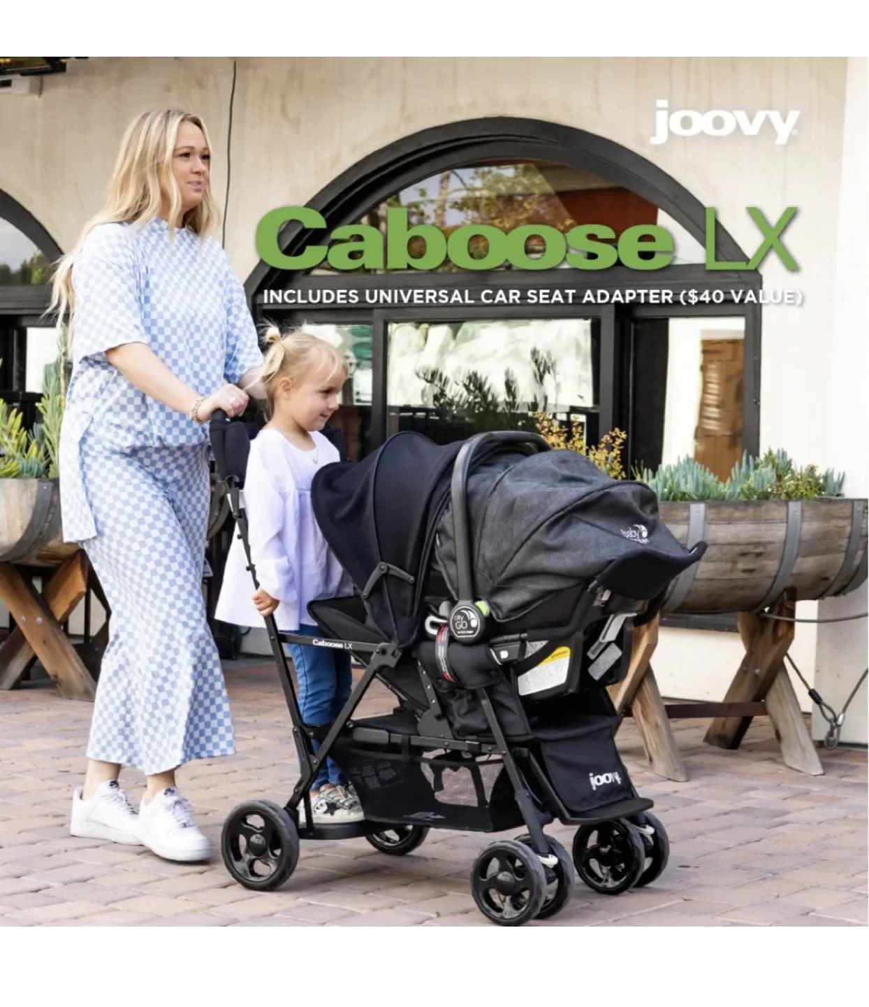 Black Joovy Caboose Stroller PreOwned image indicator(9)