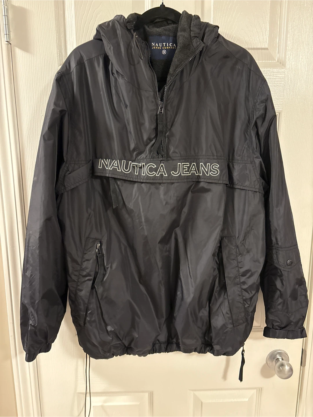 Nautica Jeans Black Pullover Jacket