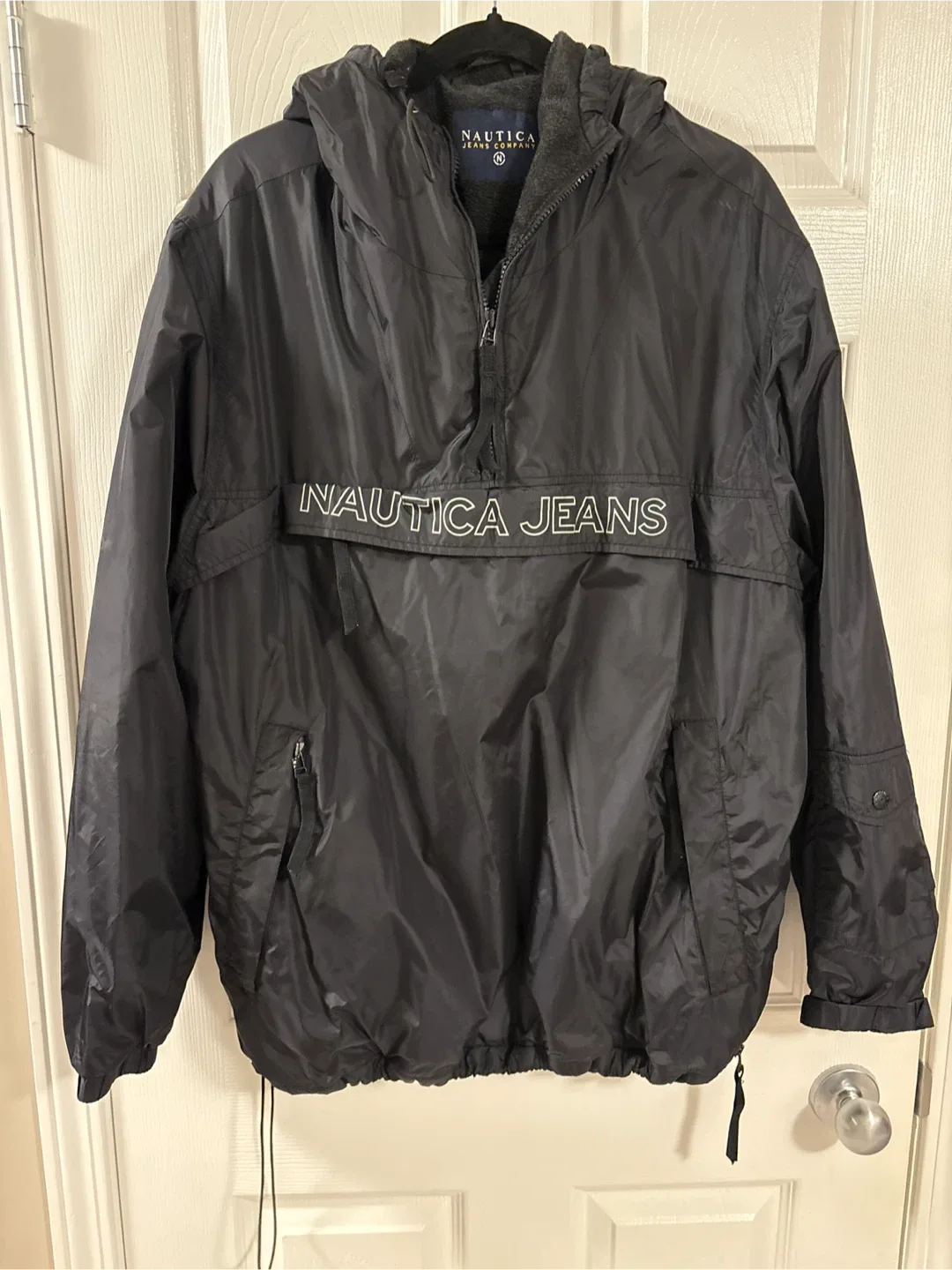 Nautica Jeans Black Pullover Jacket thumbnail