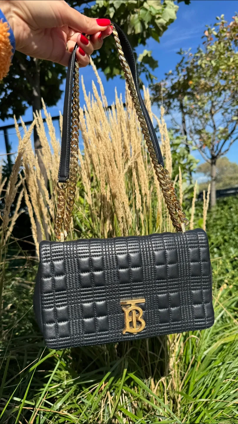 Authentic Burberry Black Quilted Chain Bag thumbnail