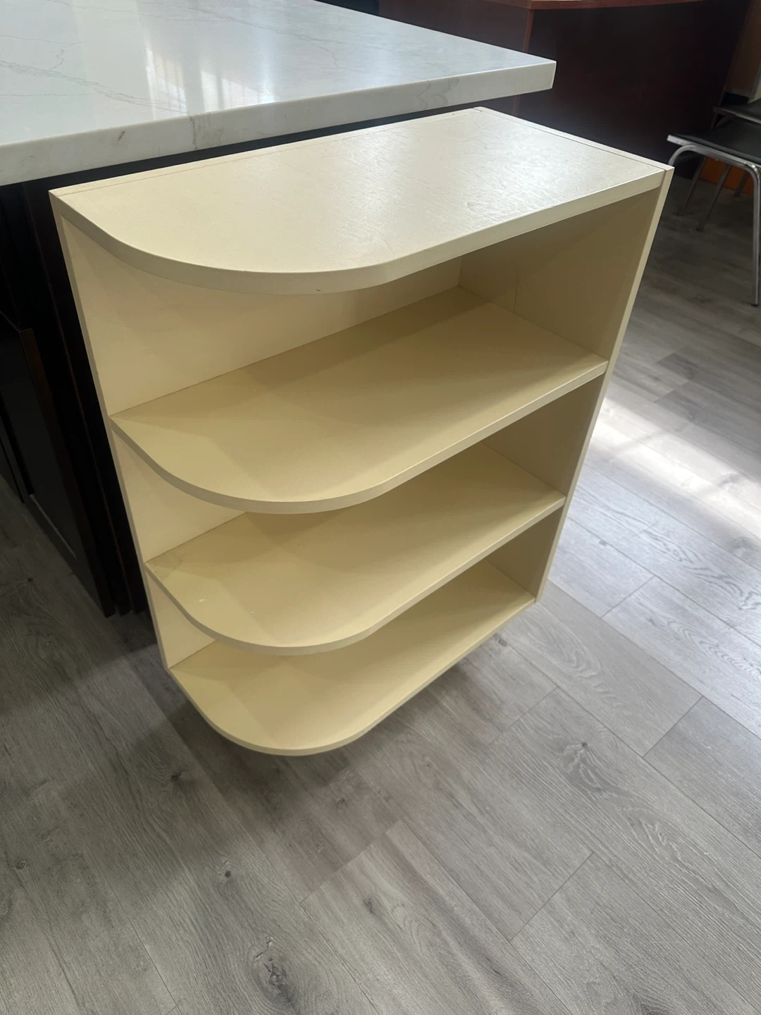 Beige Wooden Shelf Unit