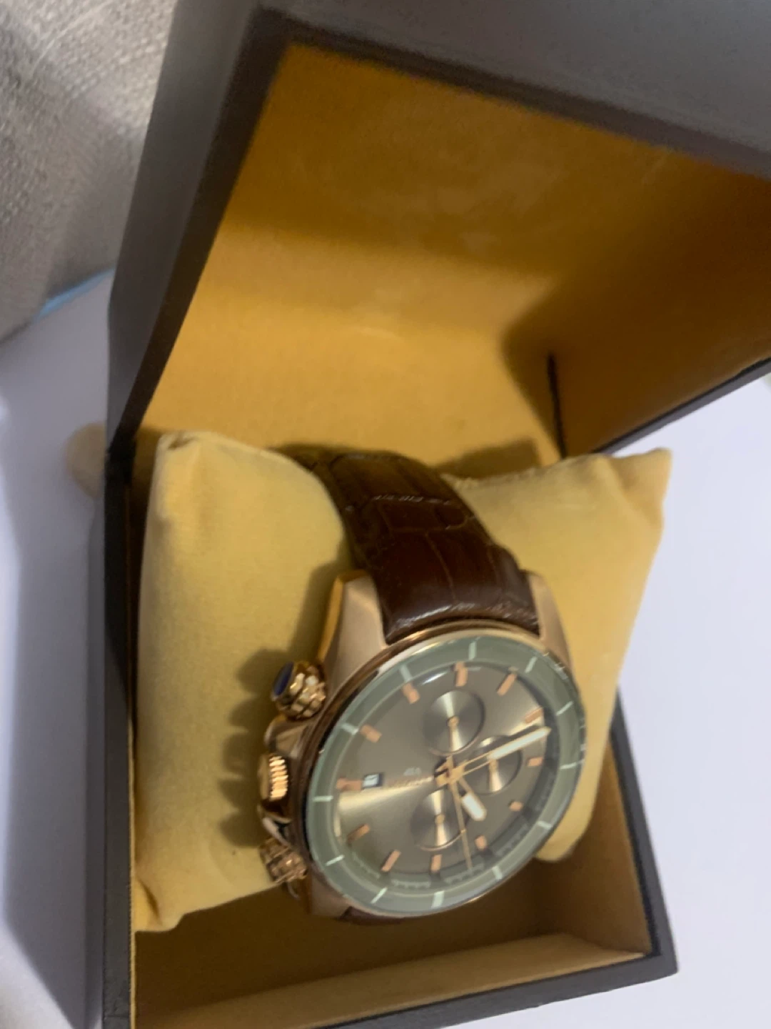 Citizen Brown Leather Watch with Box - photo 3