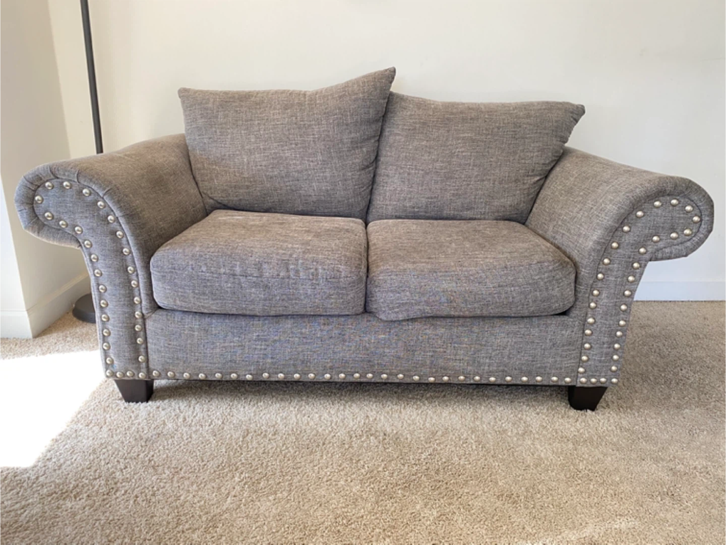 Gray Loveseat Sofa - photo 2