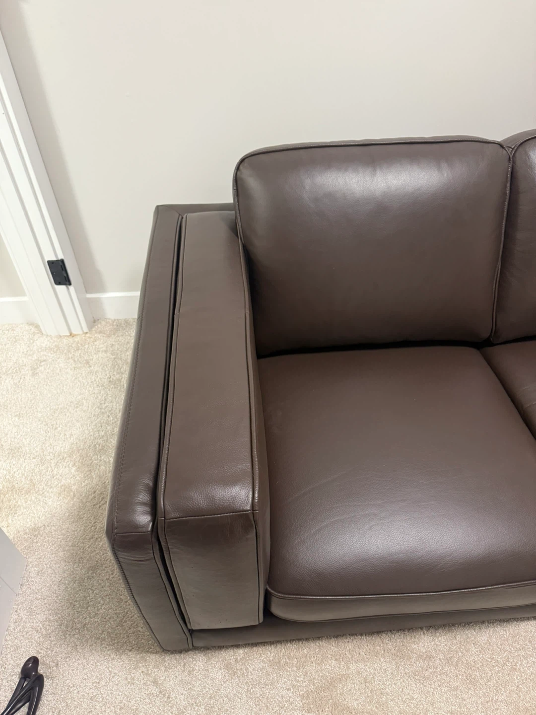 Brown Leather Sofa
