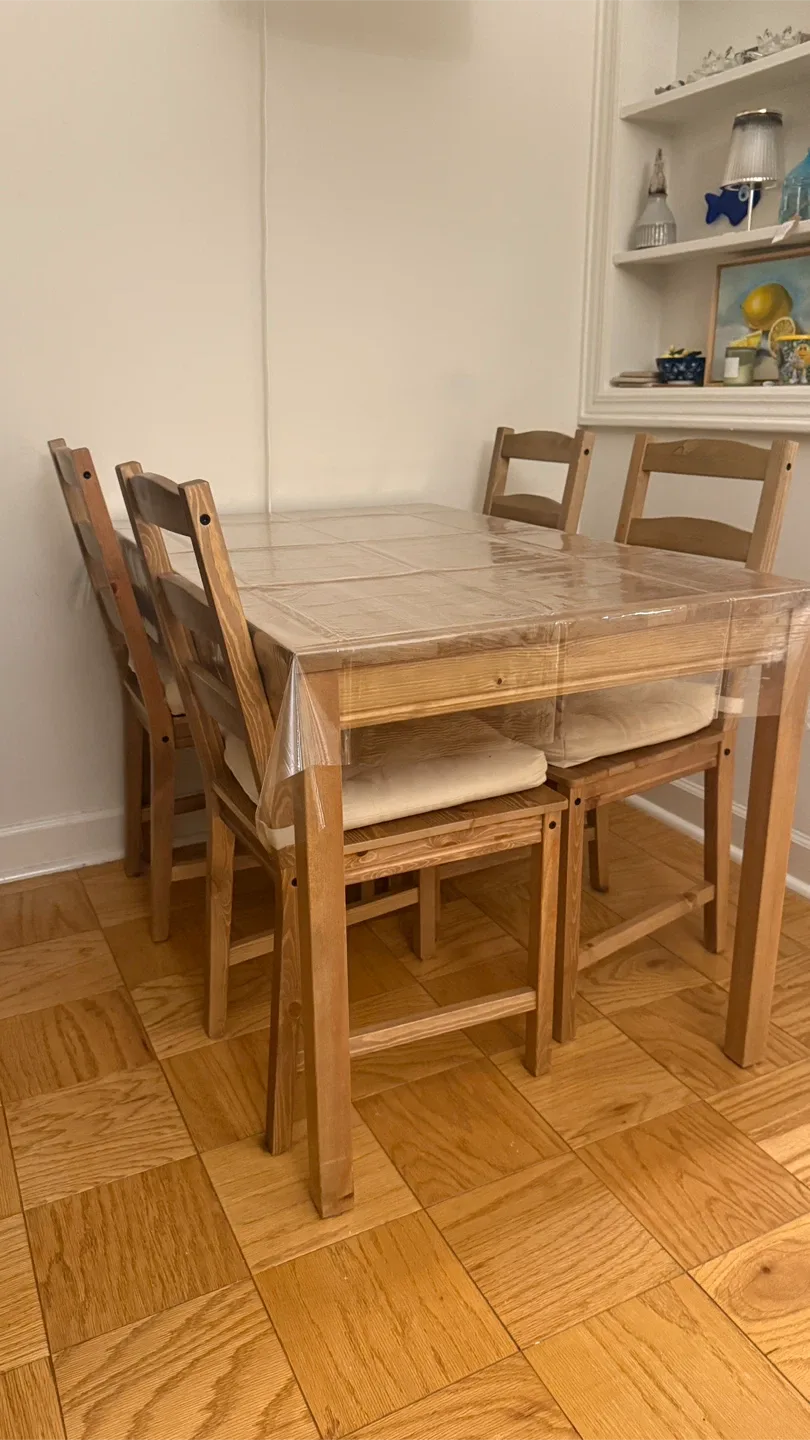 IKEA Dining Table with 4 Chairs thumbnail