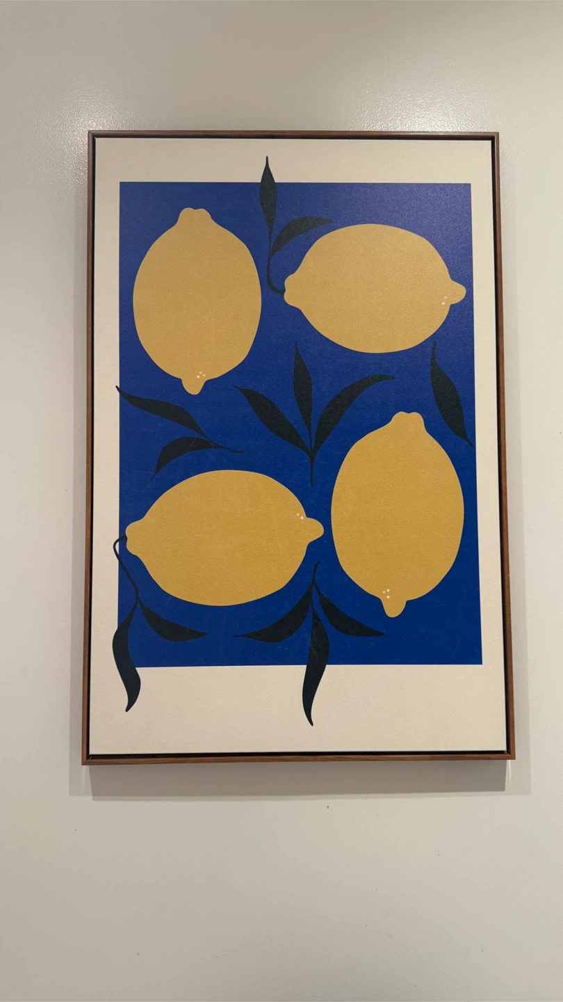 Lemon Print Wall Art