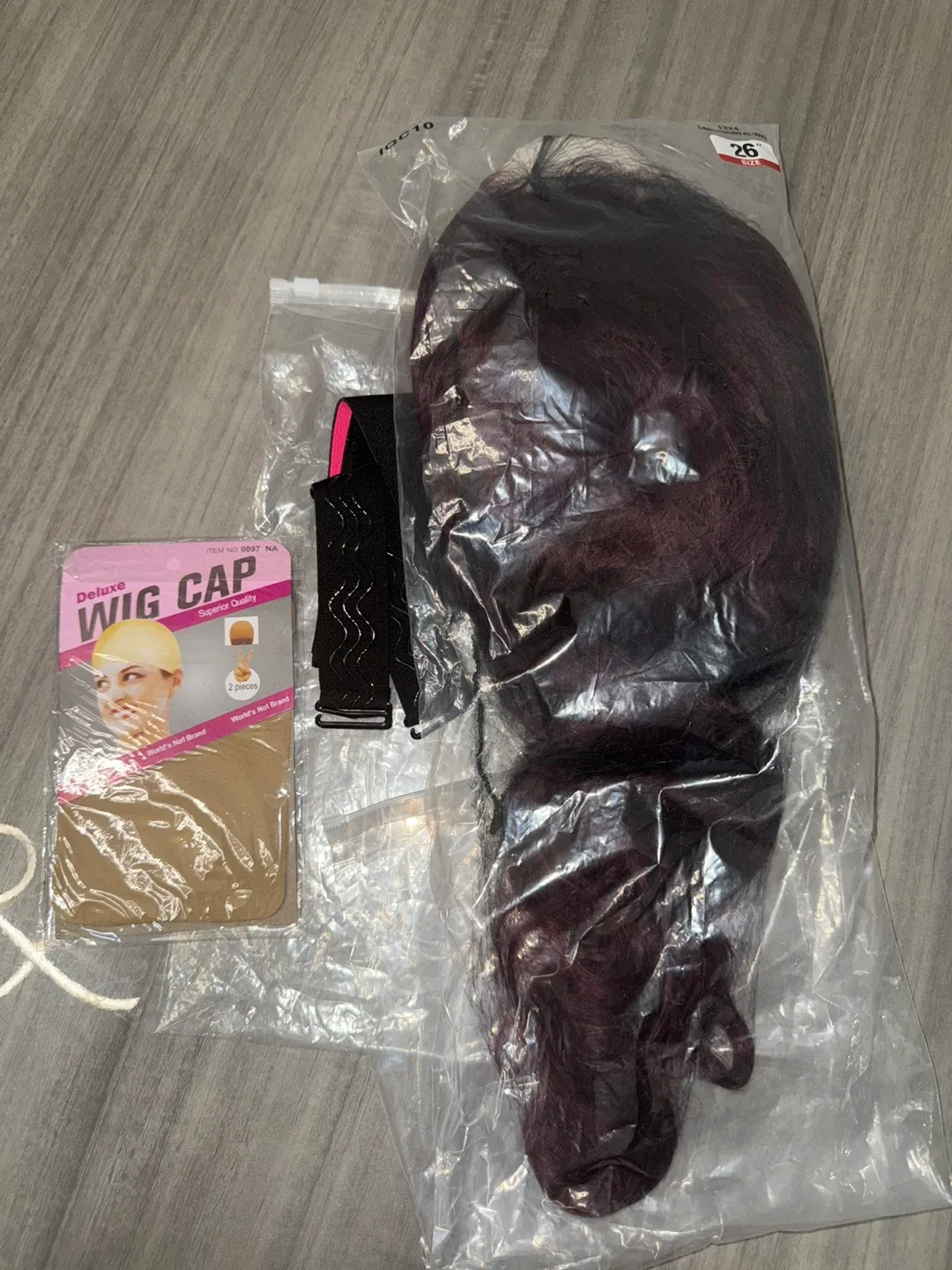 Burgundy Lace Front Human hair Wig - 26 inch image indicator(4)