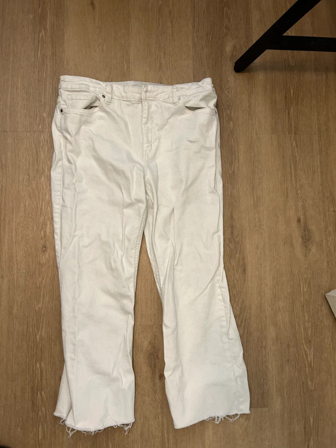 MNG (Mango) White Sienna Jeans thumbnail