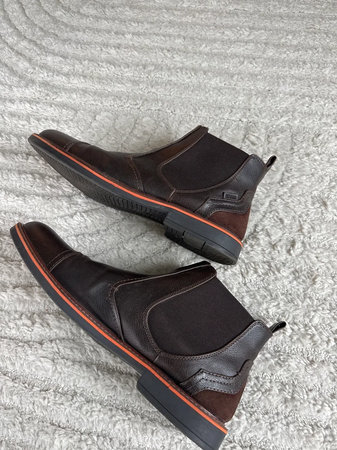 Outrage Footwear Brown Chelsea Boots - Size 11 image indicator(3)