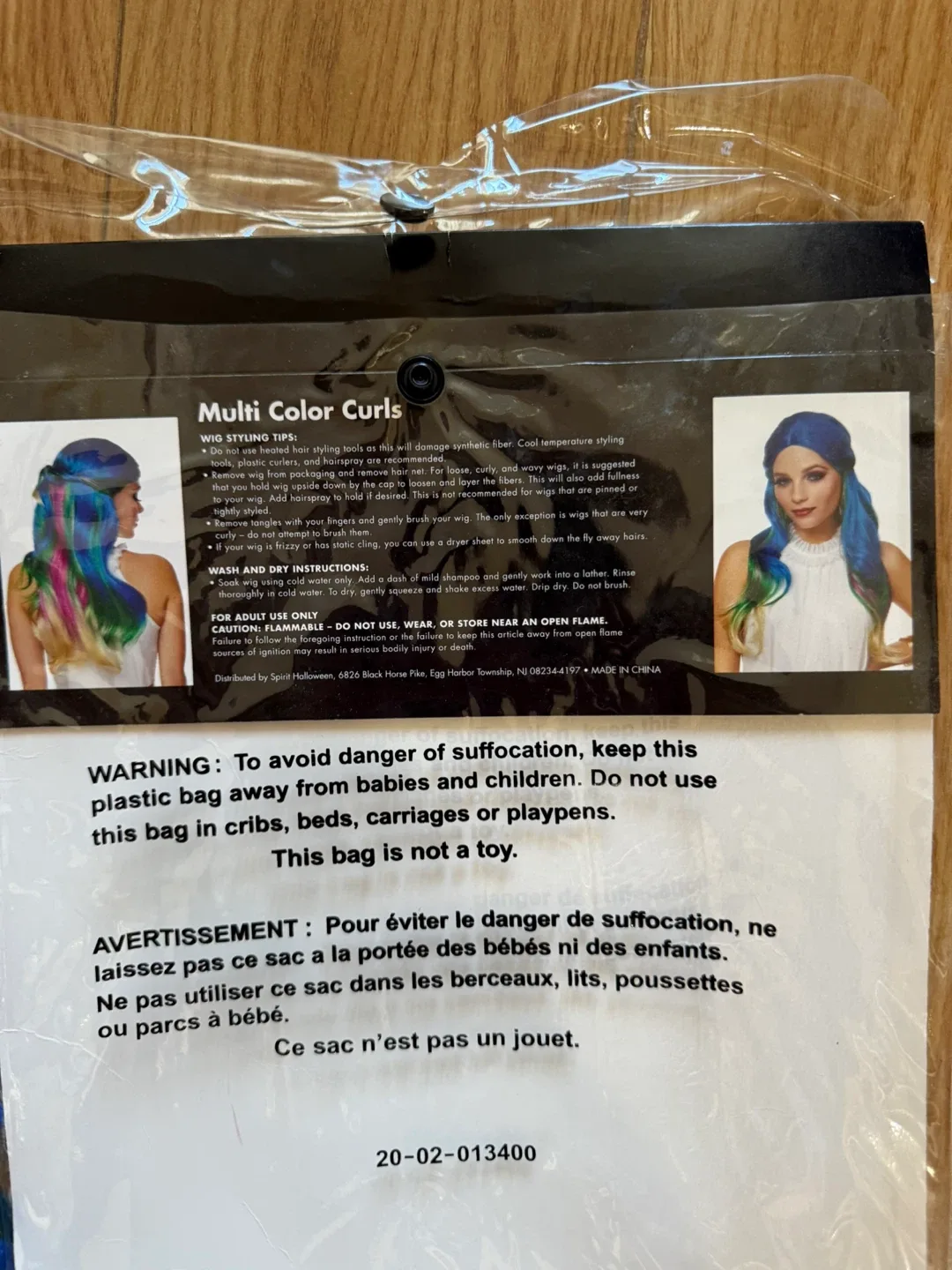 Multi Color Halloween Curls Wig - New in Package image indicator(4)