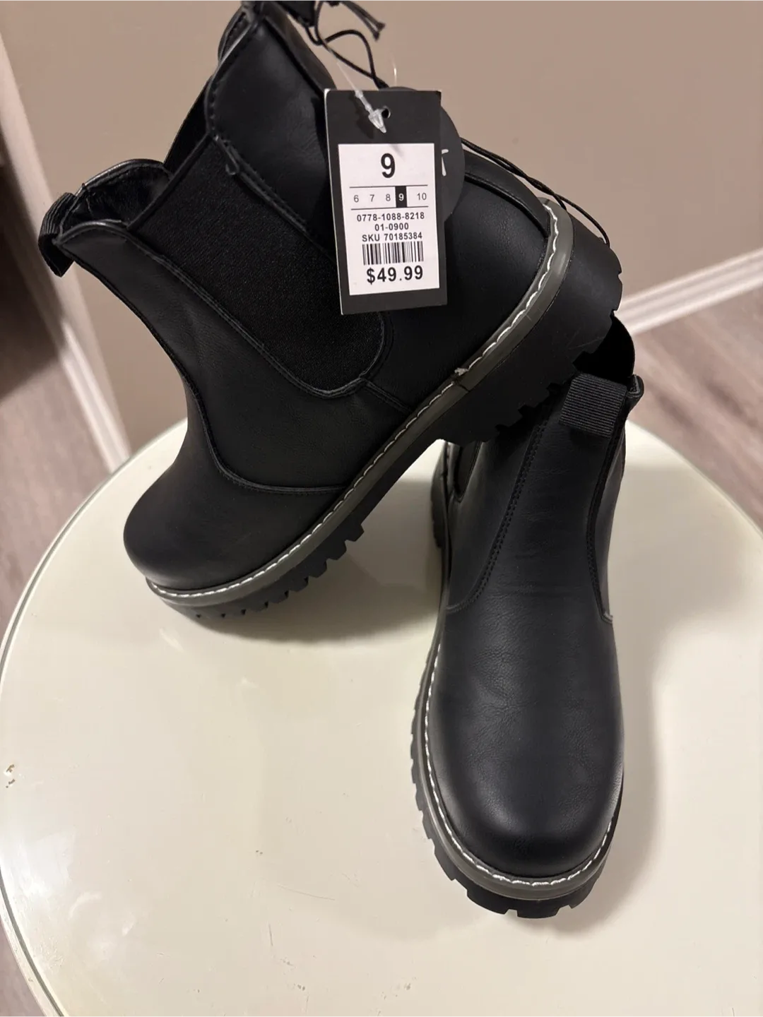 New Black Chelsea Boots - Size 9 image indicator(2)