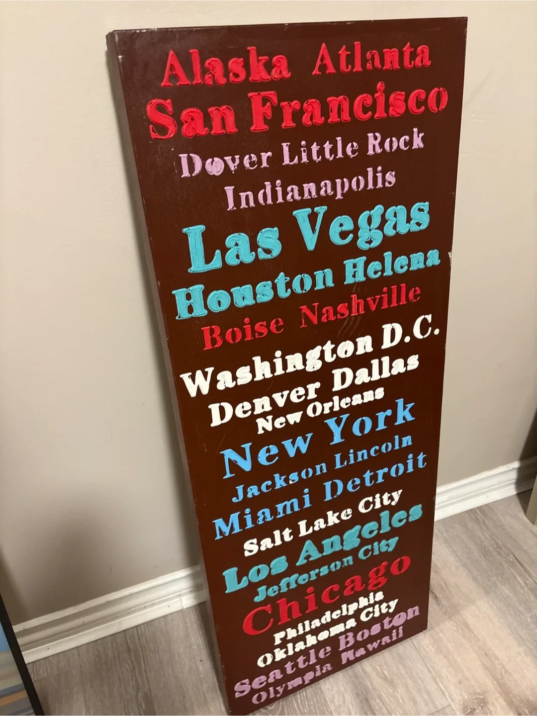 Cities Sign - Alaska, Atlanta, San Francisco image indicator(3)