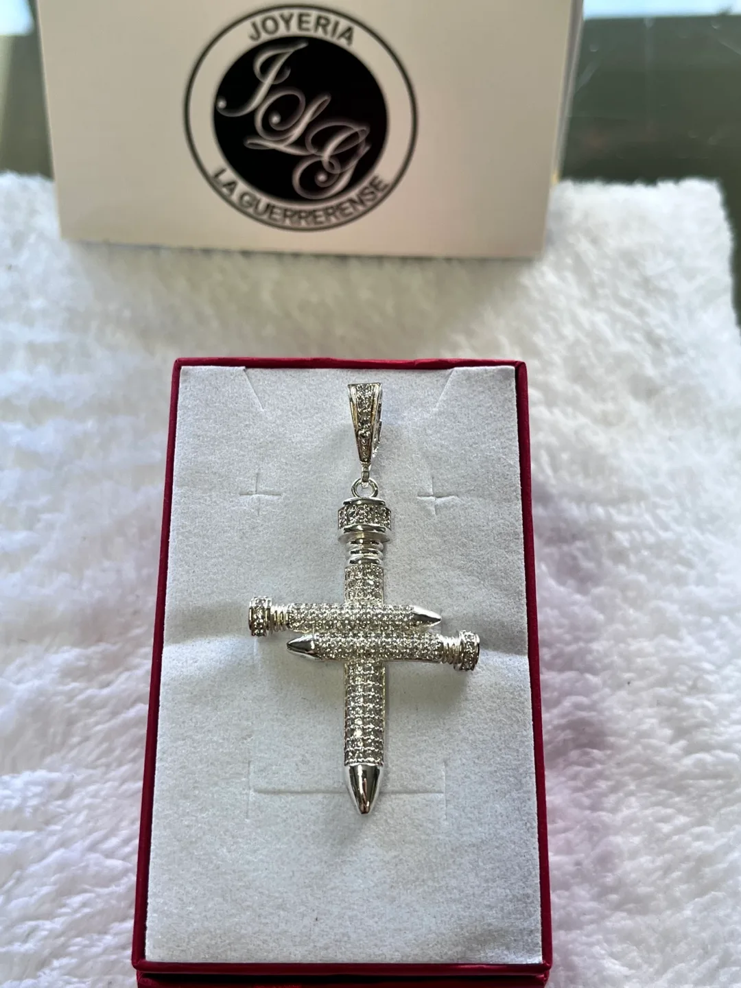 JLG La Guerrerense Silver 9.25 Cross Pendant image indicator(2)