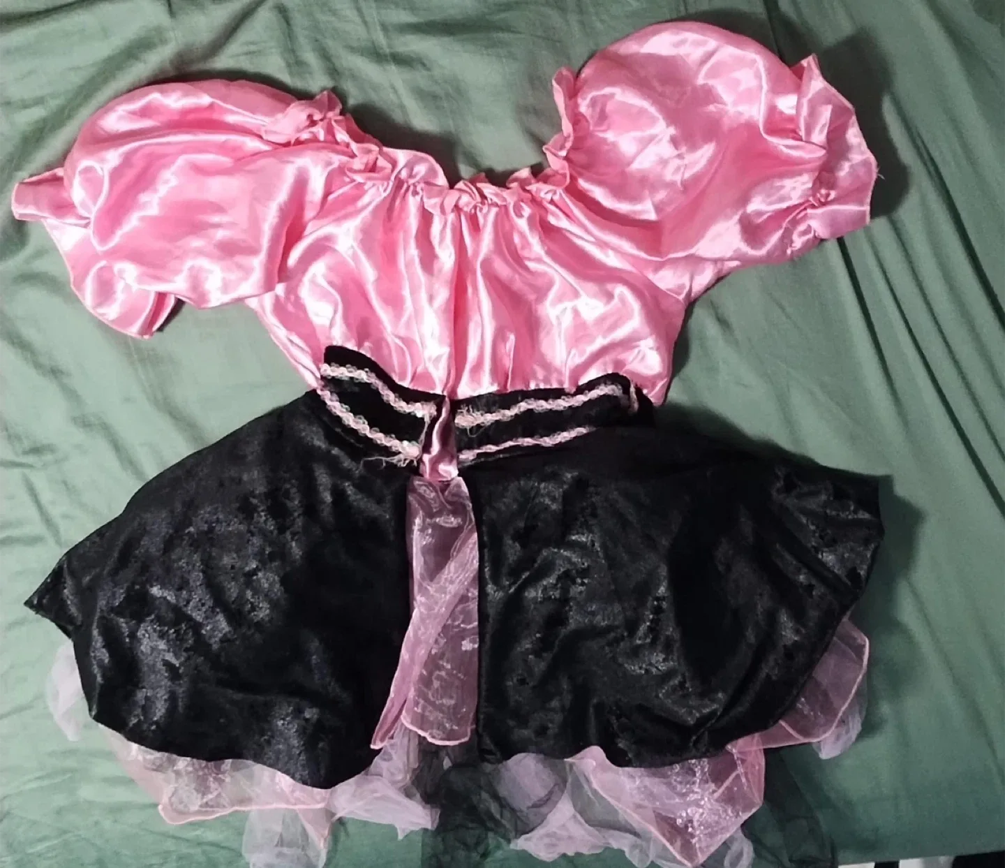 Girl’s pink & black Halloween dress