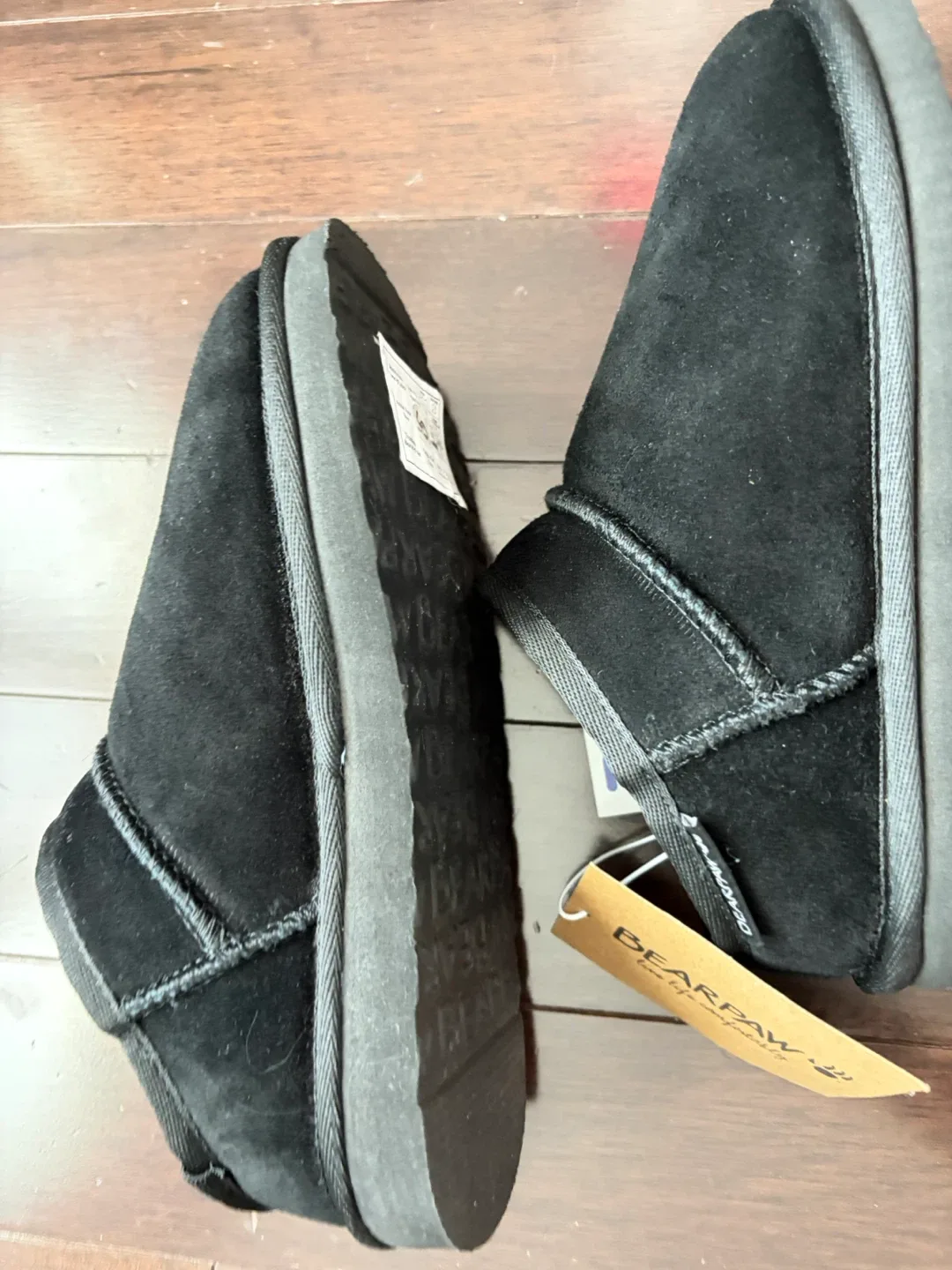 Bearpaw Loketta Black Suede Slippers - Women's Size 5 image indicator(3)