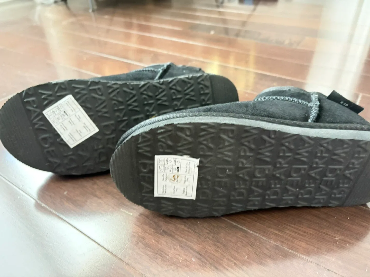 Bearpaw Loketta Black Suede Slippers - Women's Size 5 image indicator(4)