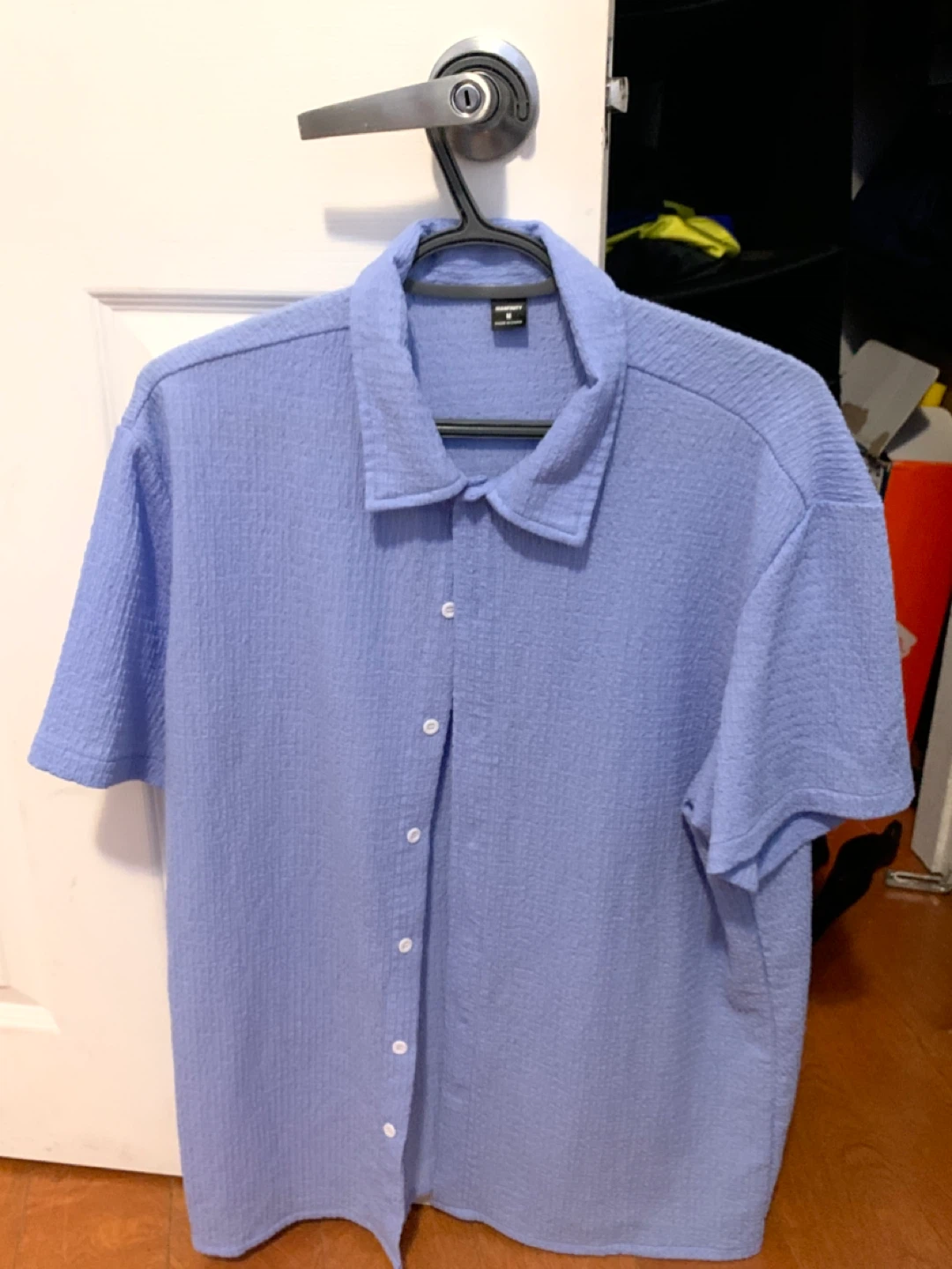 SHEIN Blue Button-Up Shirt - photo 4