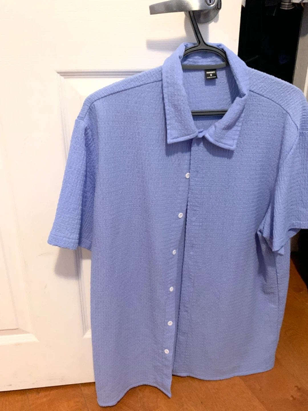 SHEIN Blue Button-Up Shirt - photo 2