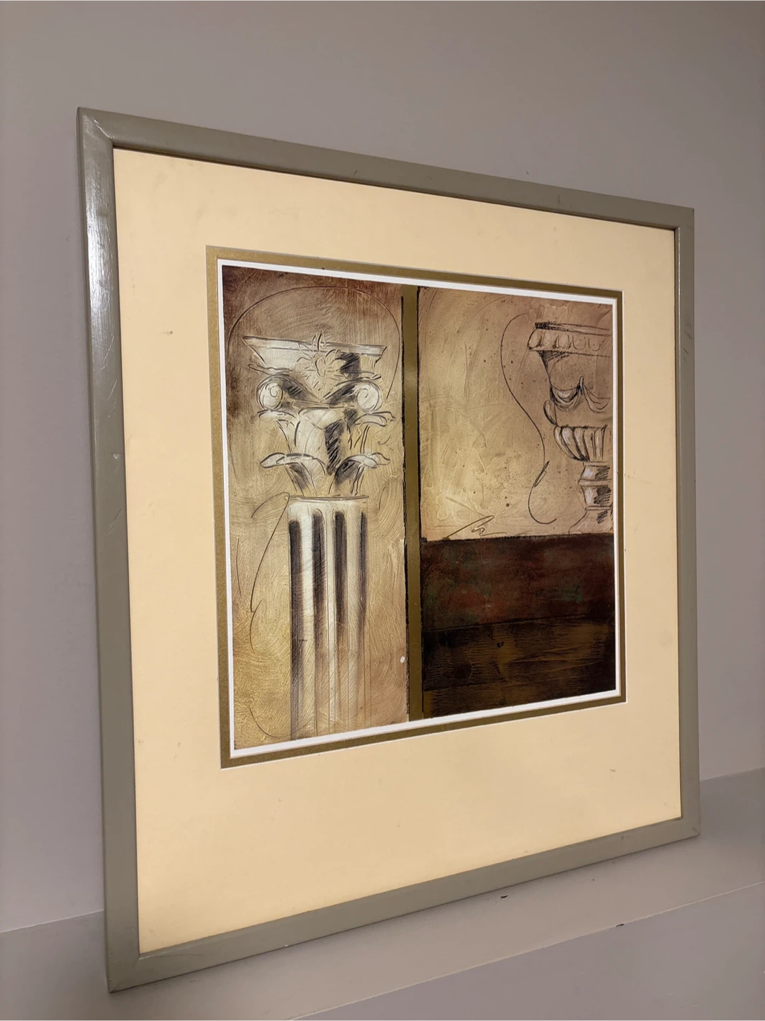 Framed Wall Art - Column & Vase Design - photo 3