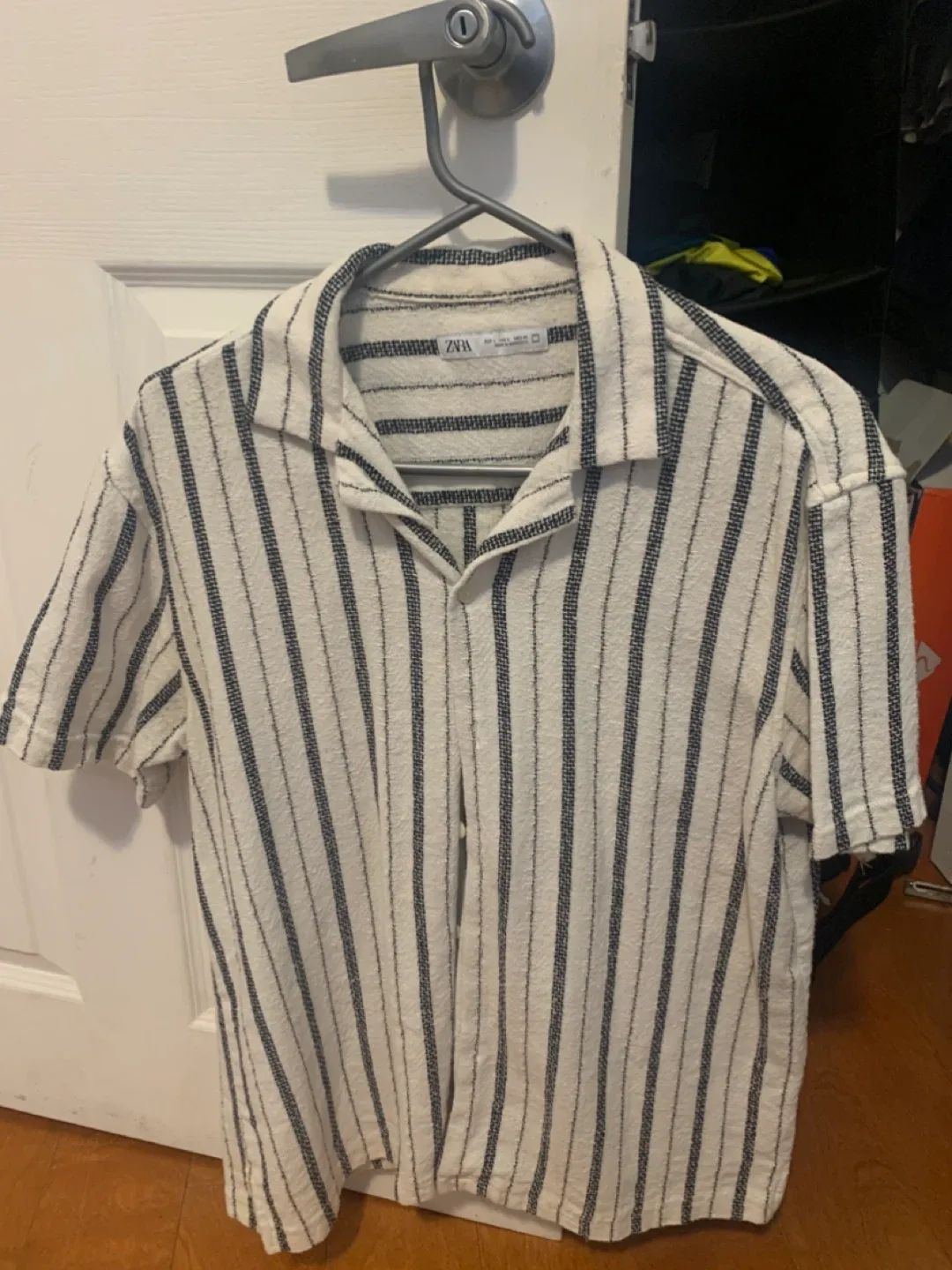 Zara black and white Striped Shirt - Size m thumbnail
