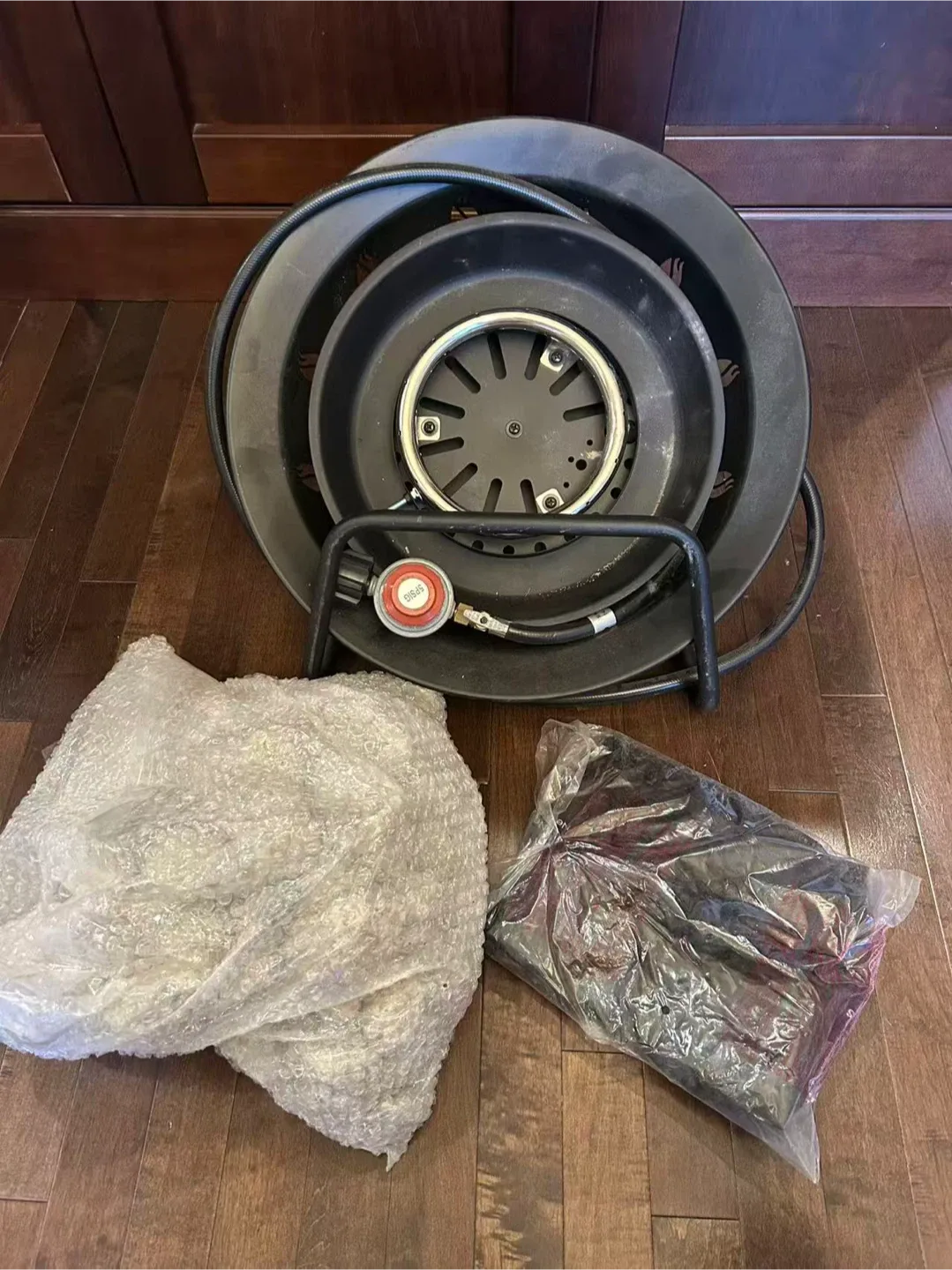 New PORTABLE PROPANE GAS FIRE BOWL FIRE PIT with Fire Rock image indicator(2)