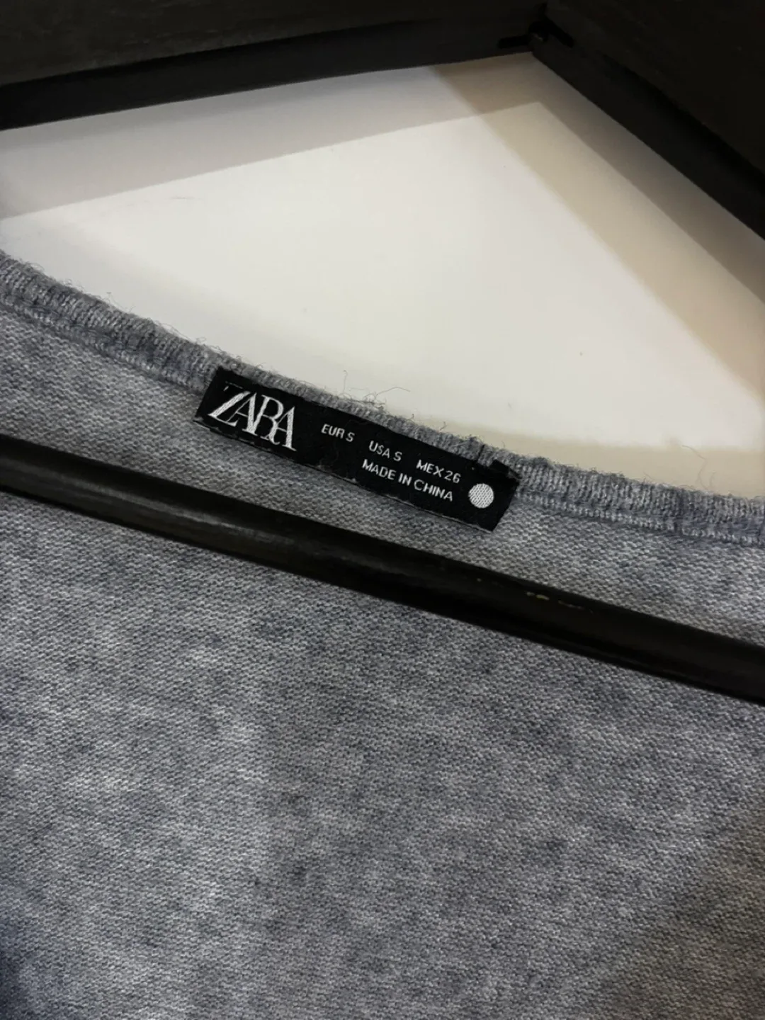 Zara Grey Knit Cardigan, Size S image indicator(2)
