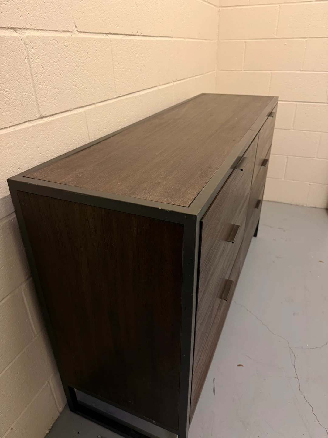Brown Wooden 6-Drawer Dresser - photo 3