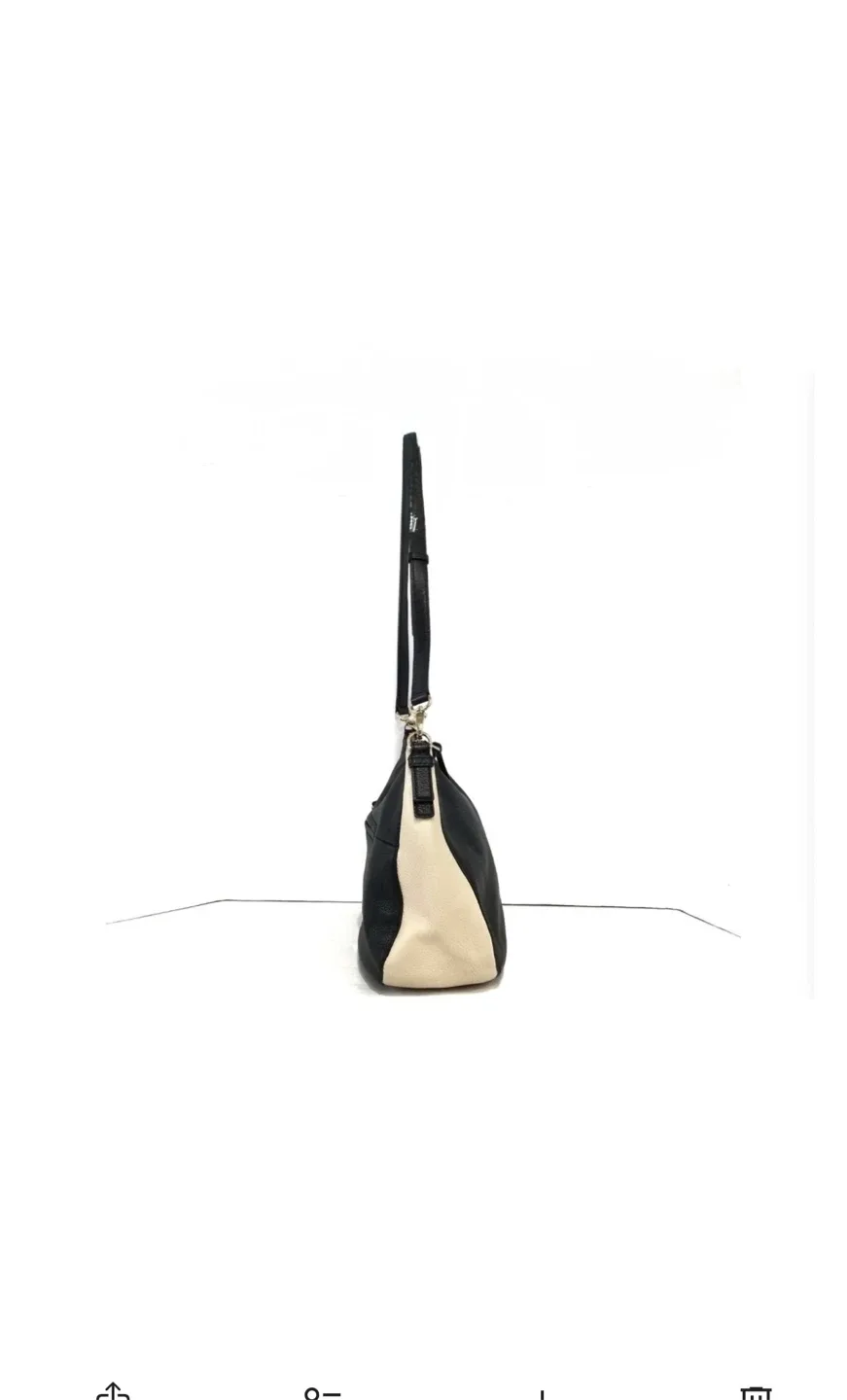 Kate Spade Black & Beige Leather Shoulder Bag image indicator(5)