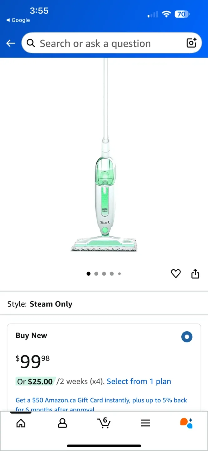 Shark Steam Mop S1000C image indicator(4)