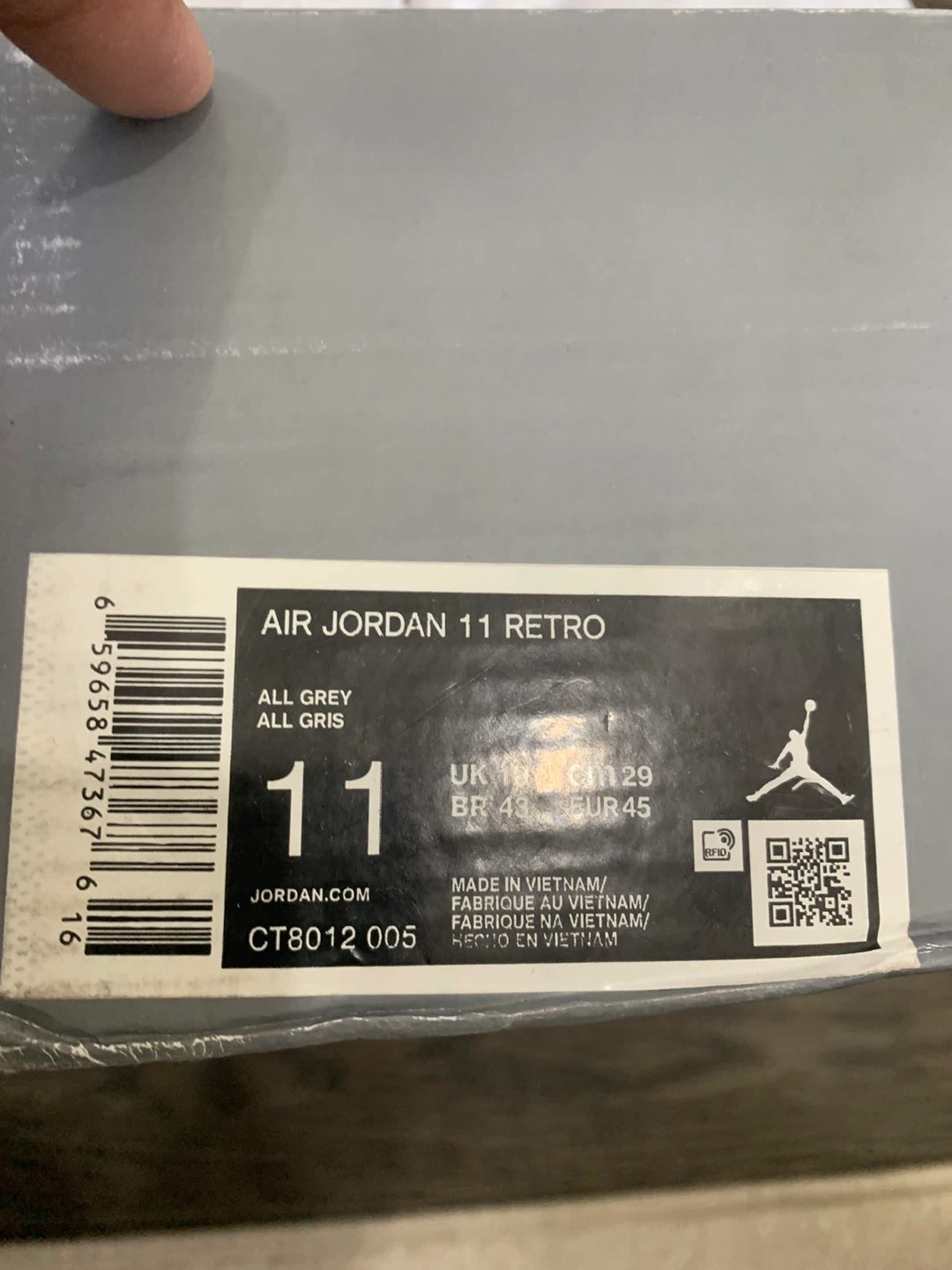 Air Jordan 11 Retro Cool Grey - Size 11 - photo 5