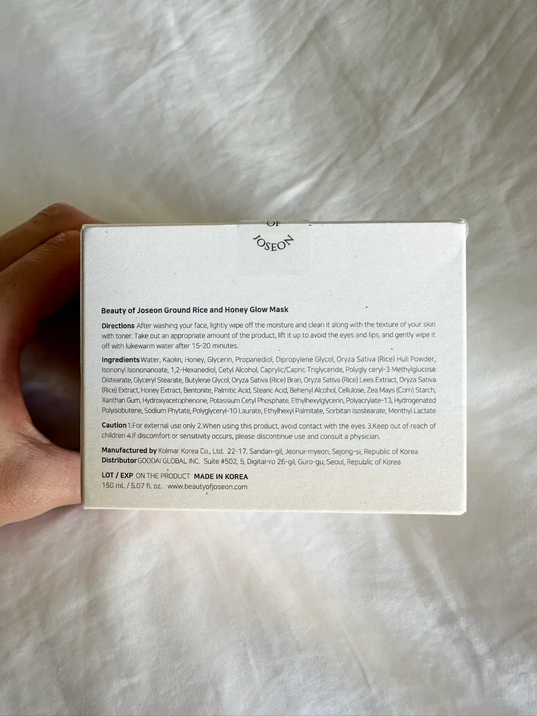 New Beauty of Joseon Ground Rice And Honey Glow Mask image indicator(2)