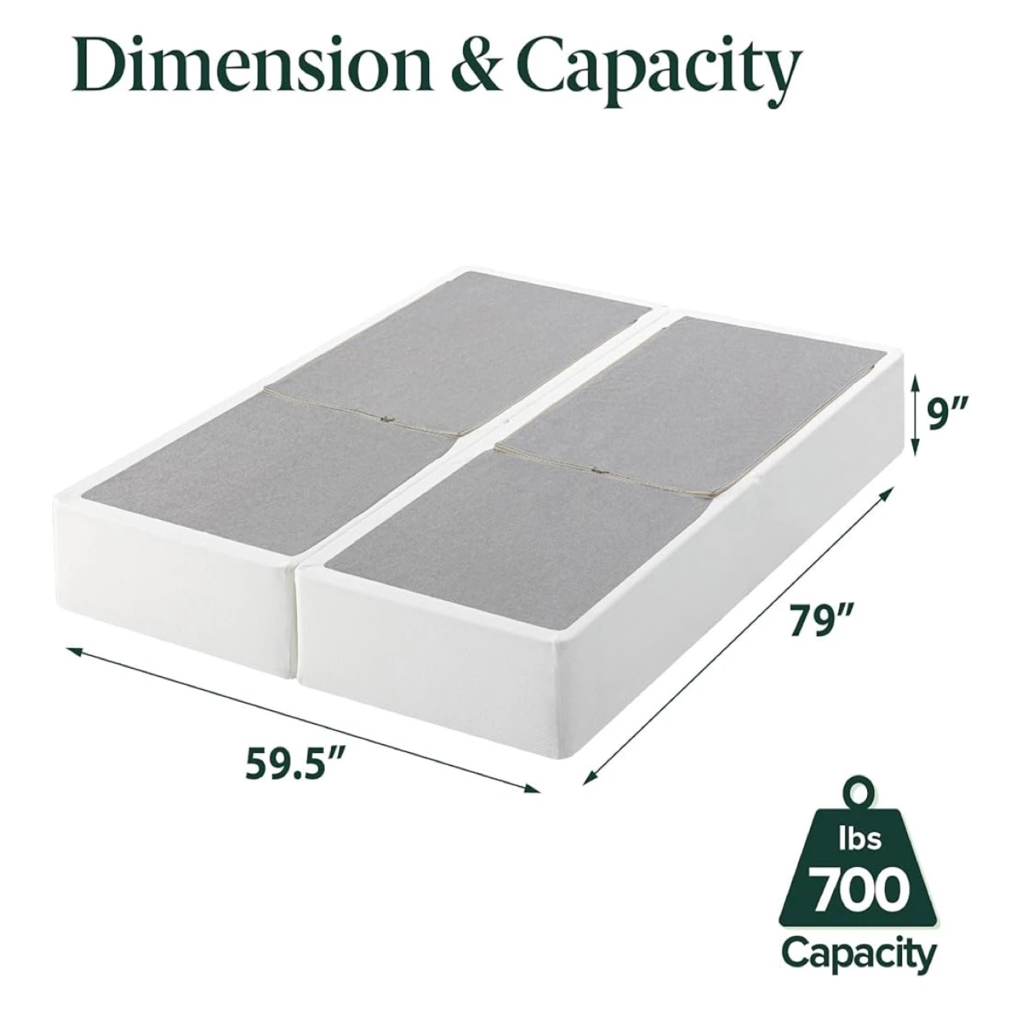 Zinus Easy Assembly SmartBase Mattress Foundation - Full - photo 3