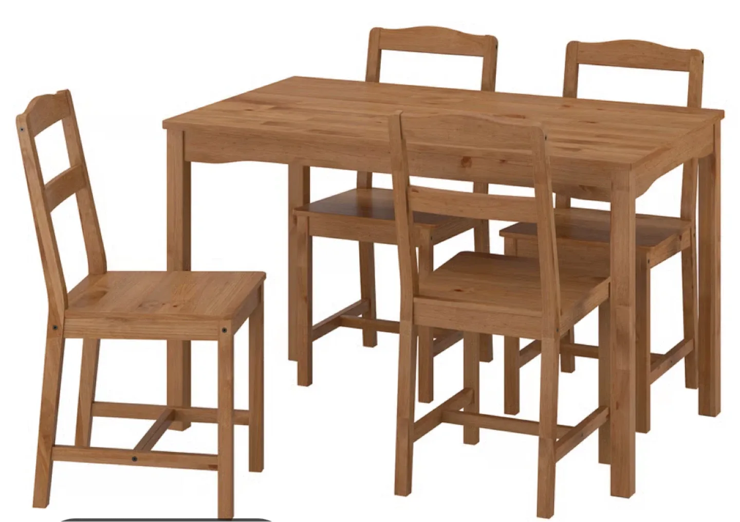 IKEA INGATORP Extendable Table & 4 Chairs thumbnail