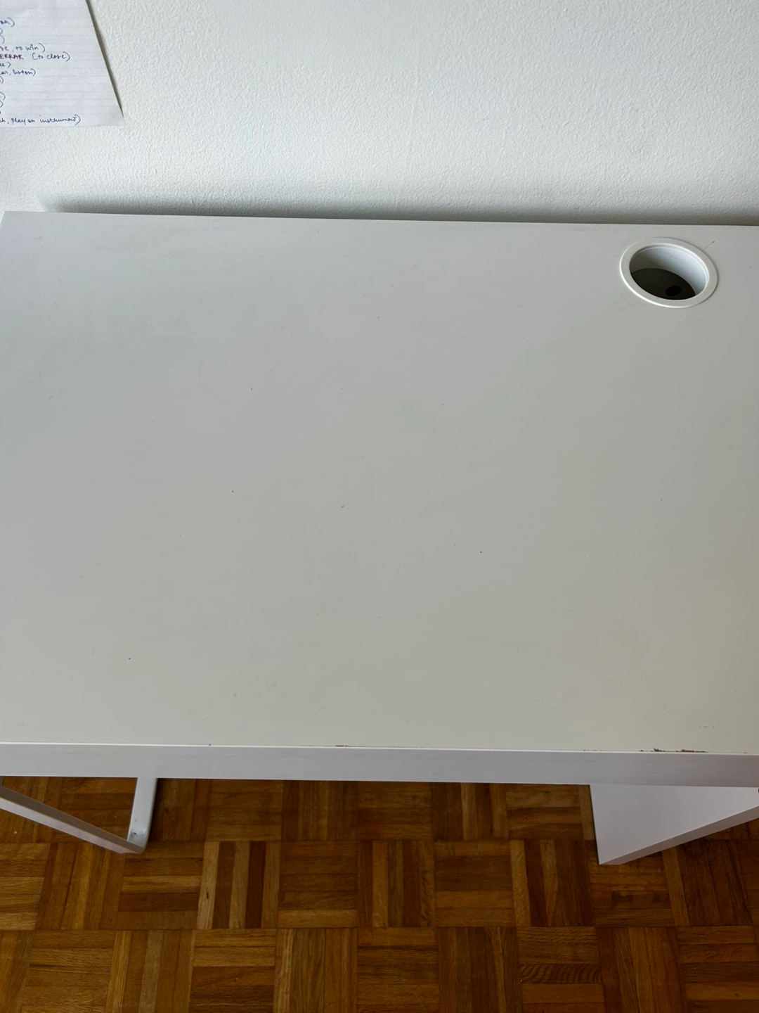 IKEA Micke White Desk Black Chair - photo 3