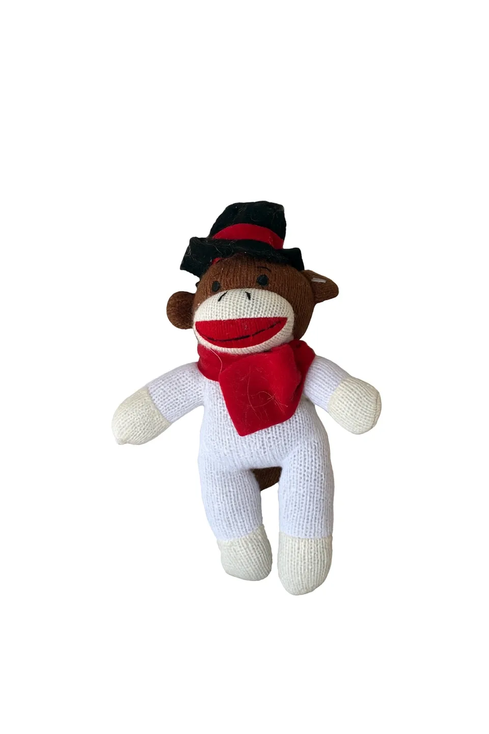 Sock Monkey Plush Toy with Hat & Scarf thumbnail