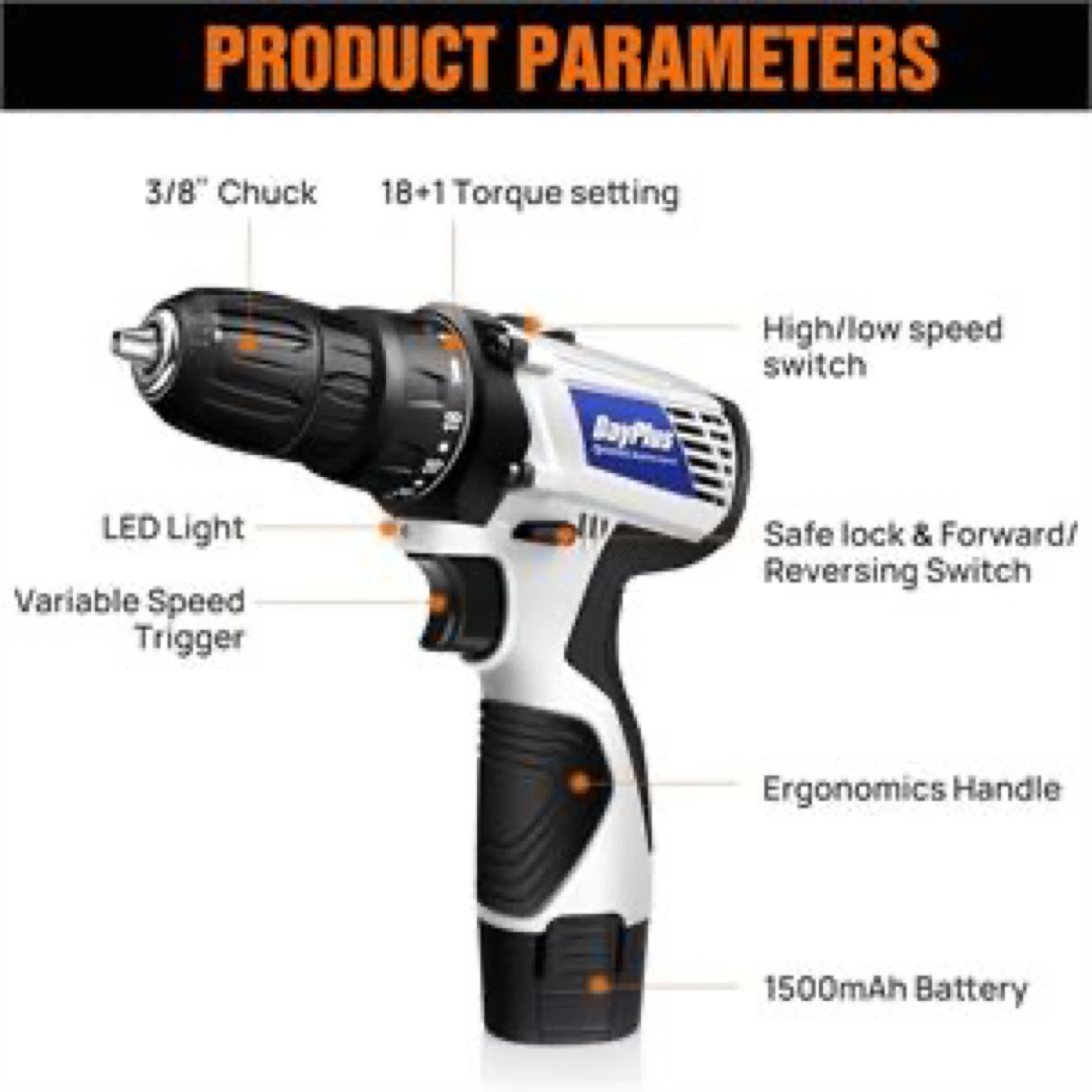 DayPlus Cordless Drill - photo 2