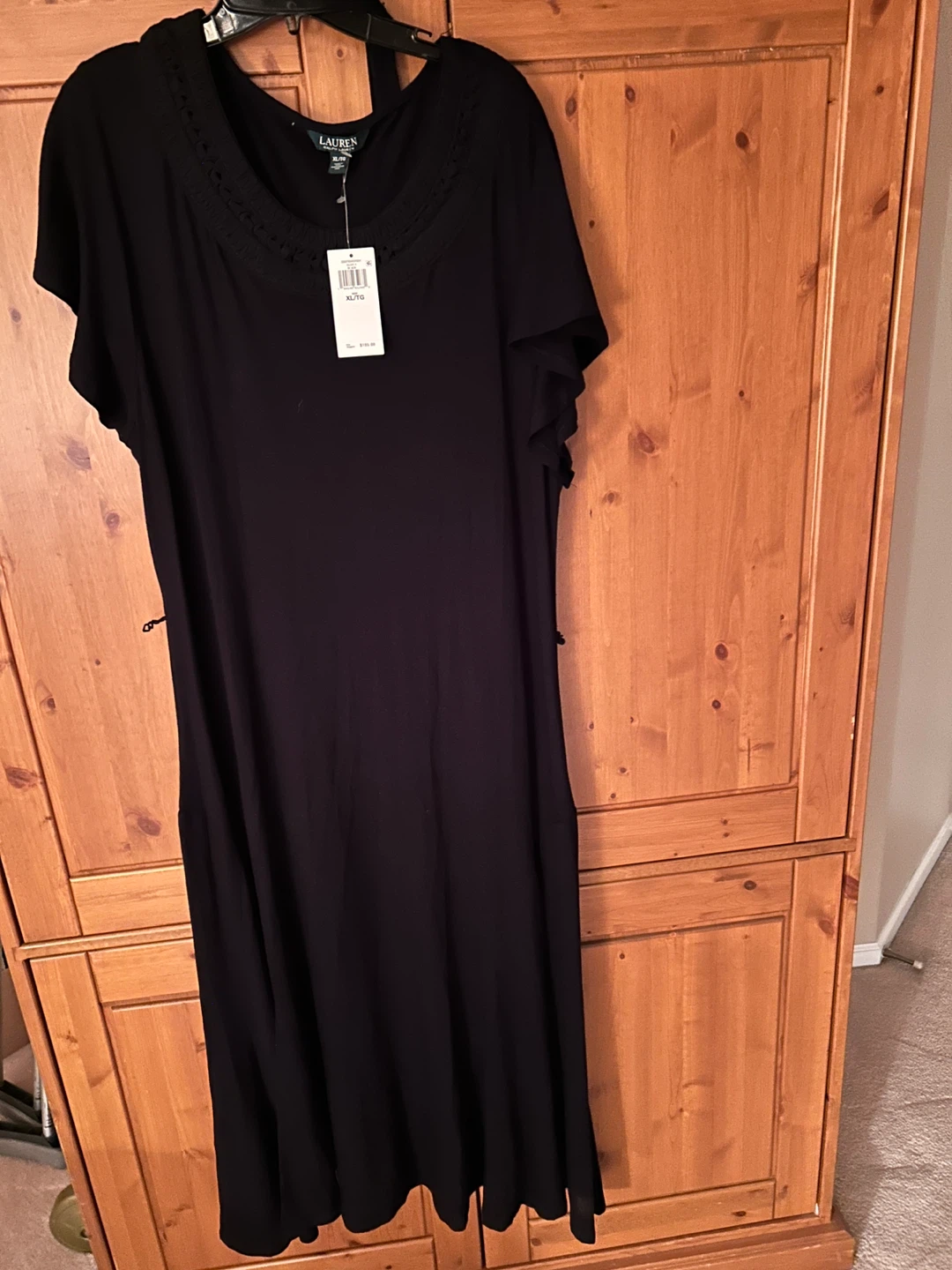 Brand New Ralph Lauren Black Dress with $195 USA tags