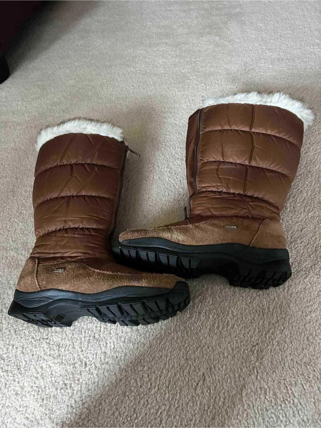 Brown Winter Boots: warm, cosy with good traction - photo 2